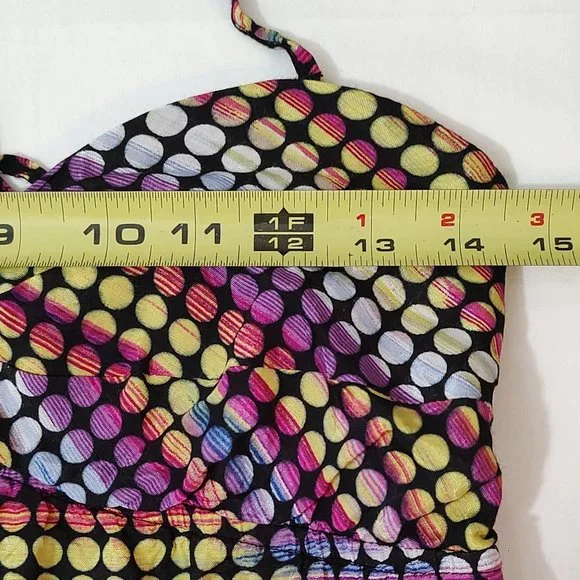 Valcom multicolor polka dots strappy tank cami - Picture 9 of 9